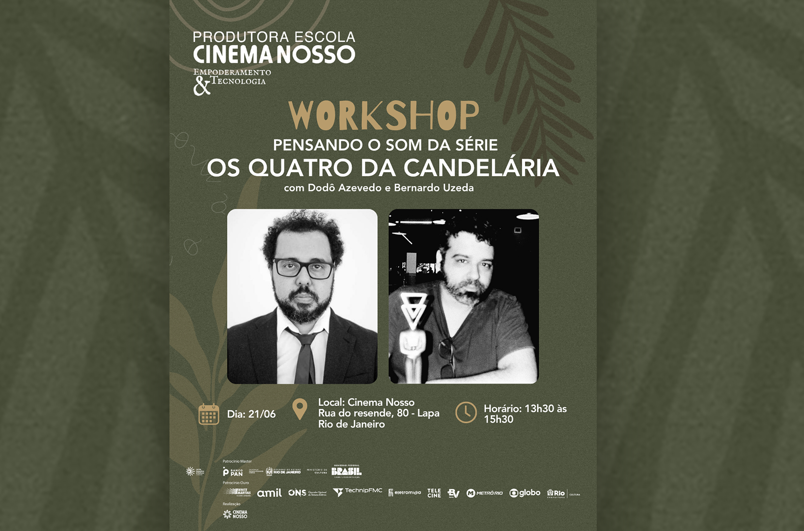 Leia mais sobre o artigo GRATUITO – Cinema Nosso realiza workshop “Pensando o som da série Os Quatro da Calendária”