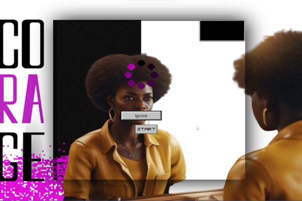 Mulher se reconhecendo através dos jogos