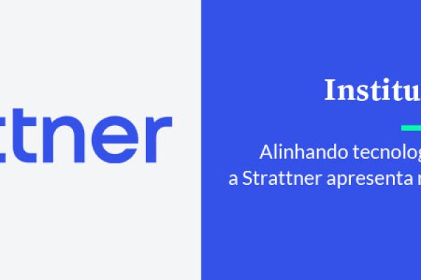 arte retangular com novo logo da strattner